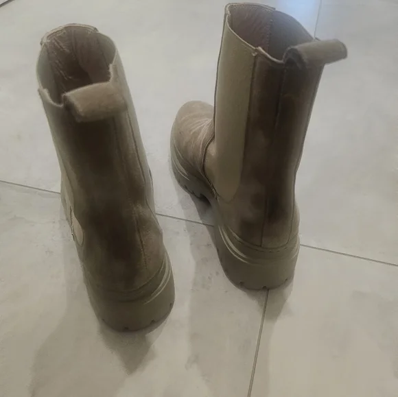 Beige Chelsea Boots - Picture 6 of 7
